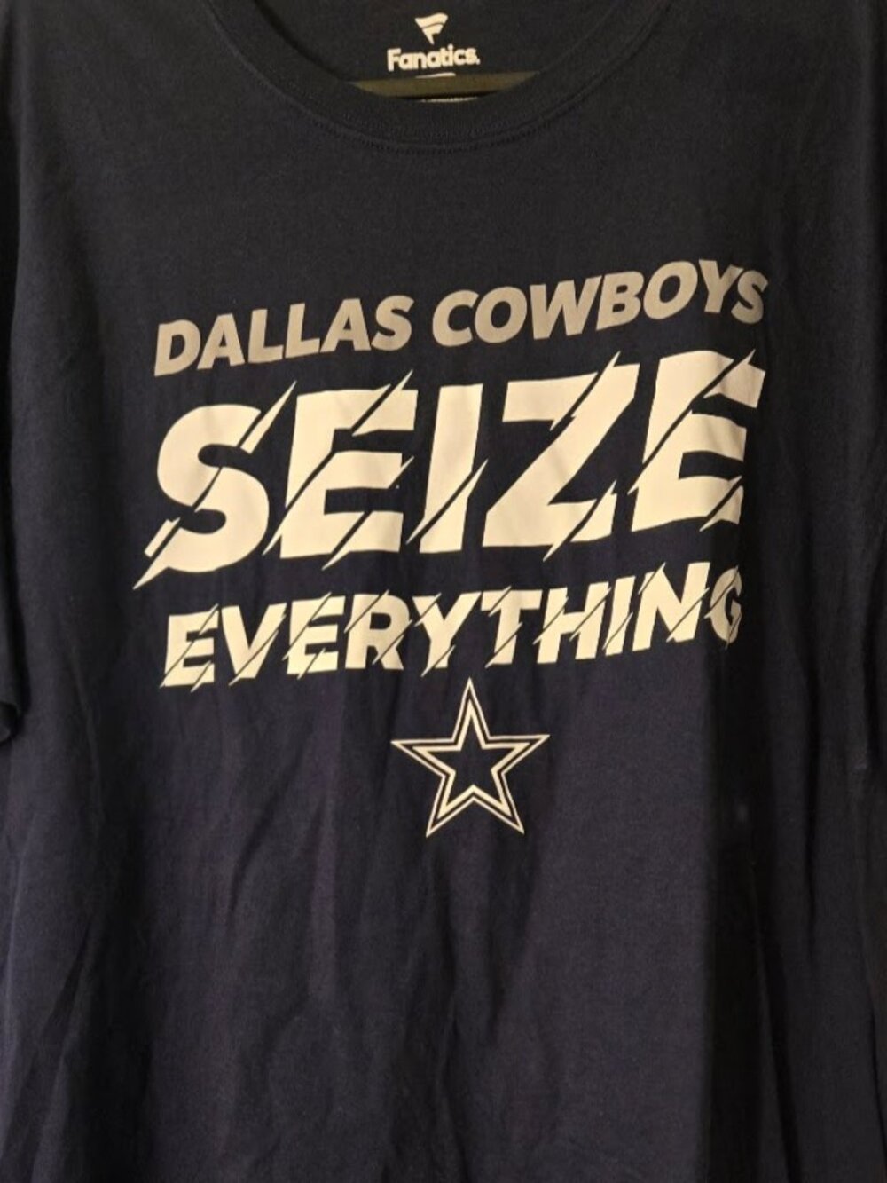 Fanatics Dallas Cowboys "Seize Everything" XLarge T-Shirt